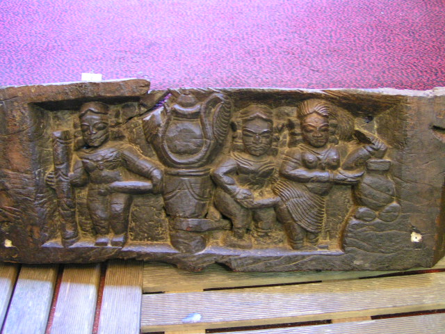 South India wooden panel